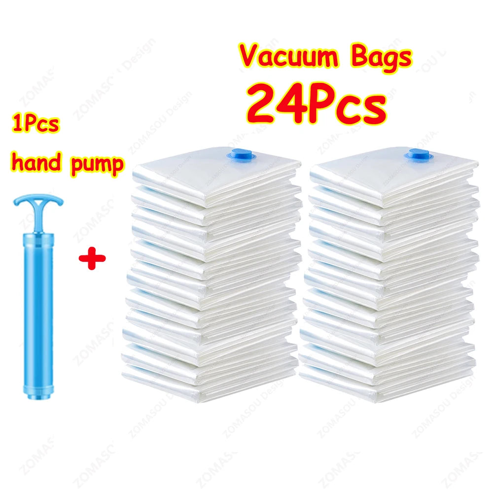 Vacuum Storage Bags with Hand Pump