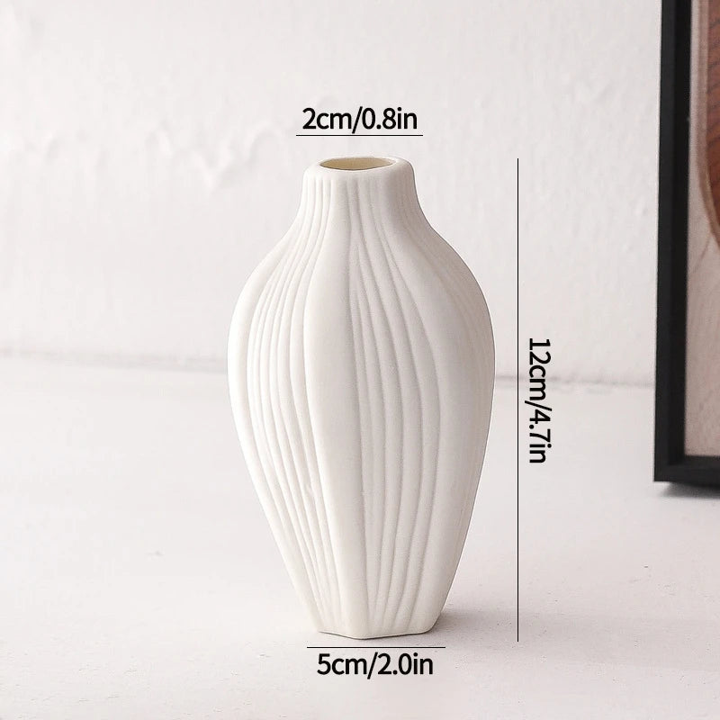 Nordic White Ceramic Vase