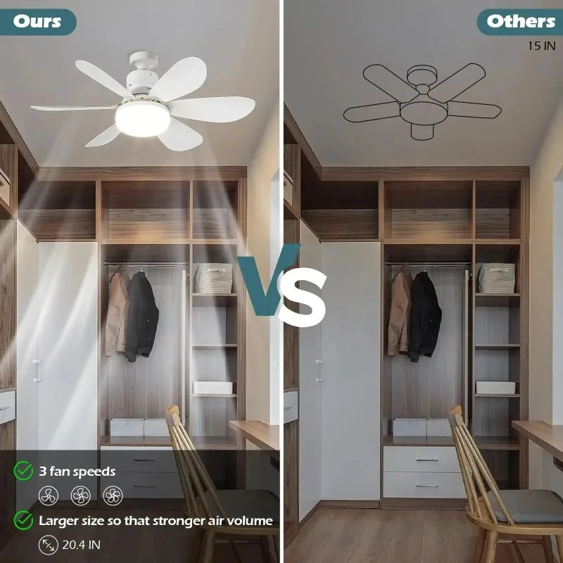 LED Ceiling Fan with Remote Control
