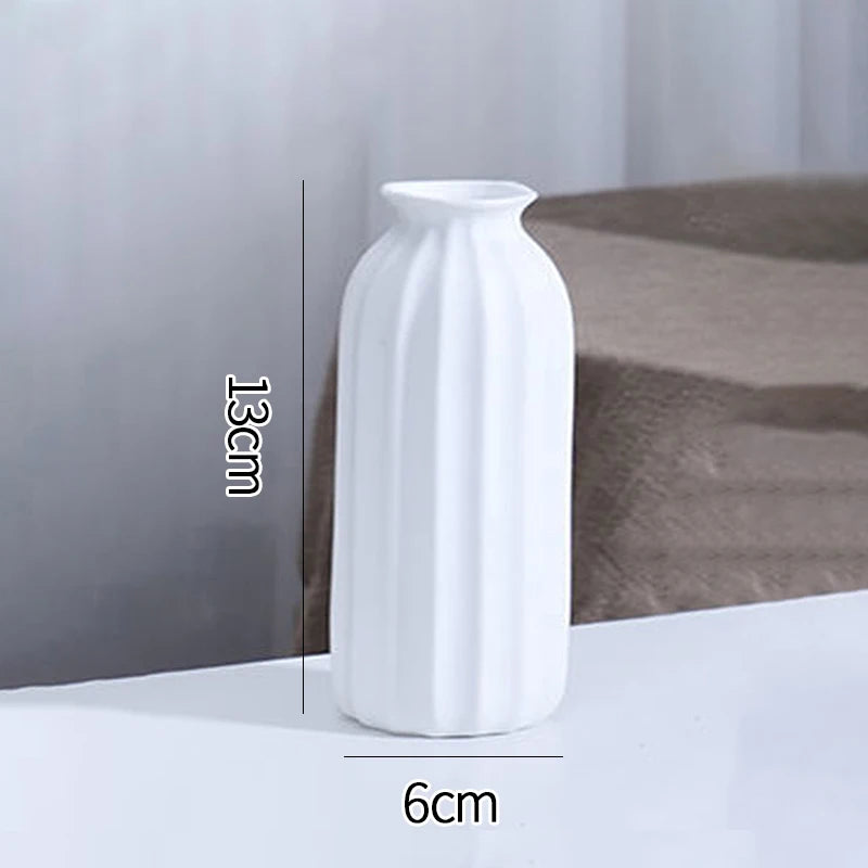 Nordic White Ceramic Vase