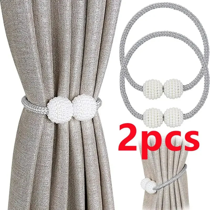 Magnetic Pearl Curtain Clips