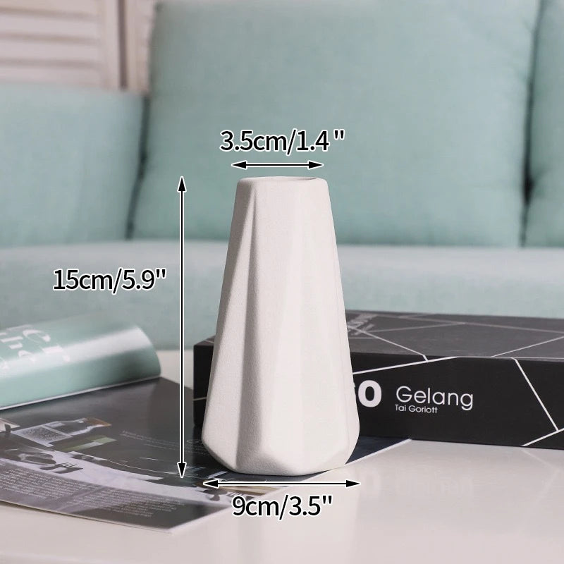 Nordic White Ceramic Vase