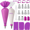 Silicone Piping Bags & Tips Set