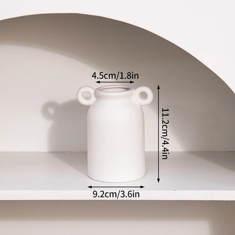 Nordic White Ceramic Vase