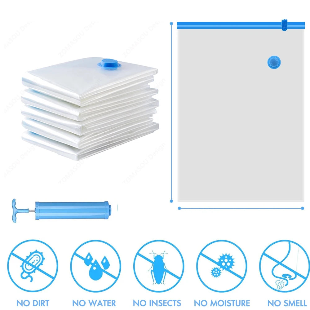 Vacuum Storage Bags with Hand Pump