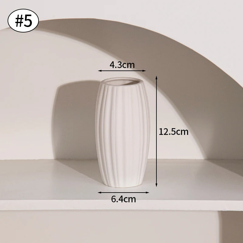 Nordic White Ceramic Vase