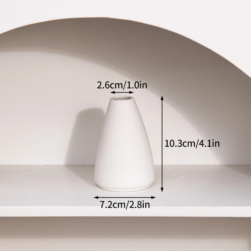 Nordic White Ceramic Vase