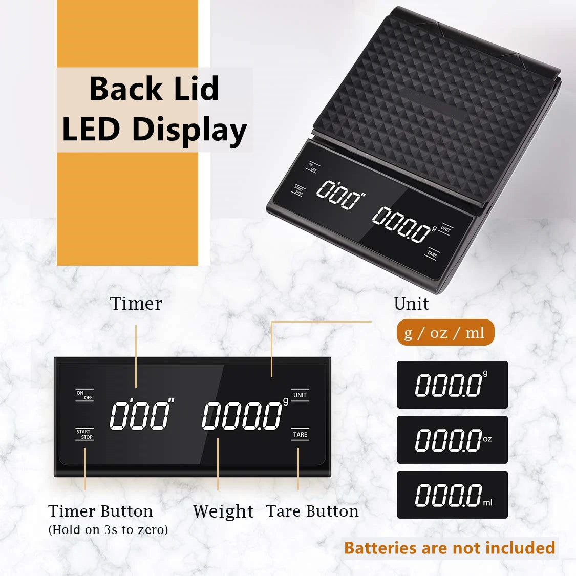 Digital Kitchen Scale with Timer