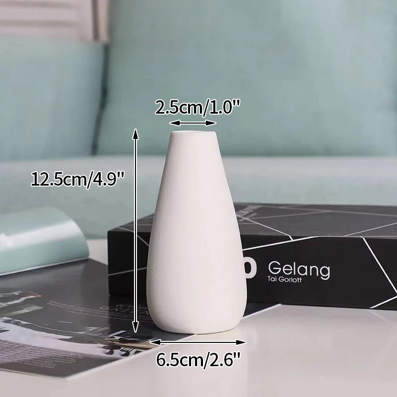 Nordic White Ceramic Vase