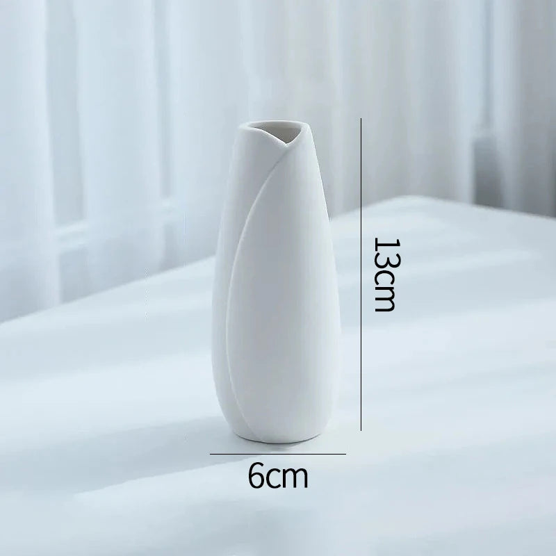 Nordic White Ceramic Vase