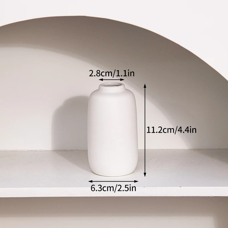 Nordic White Ceramic Vase
