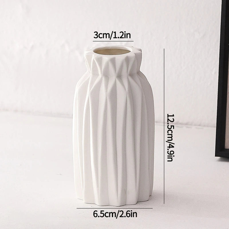 Nordic White Ceramic Vase