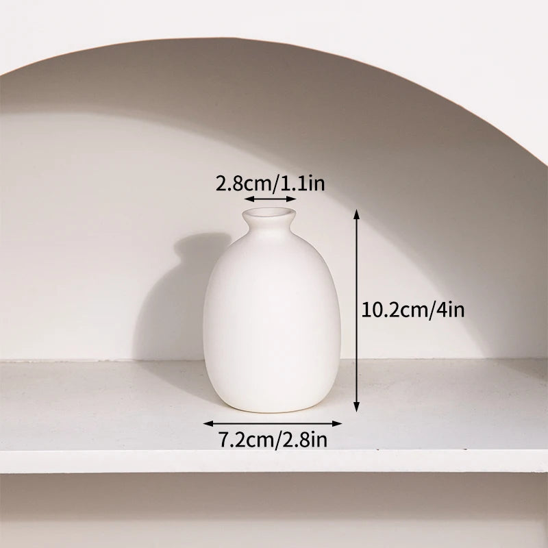 Nordic White Ceramic Vase