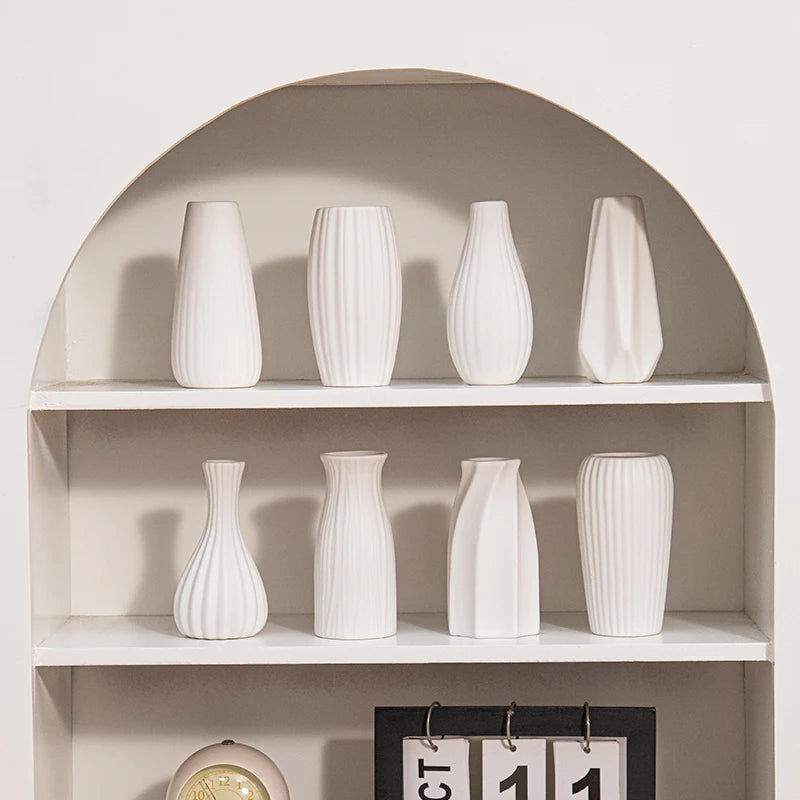 Nordic White Ceramic Vase