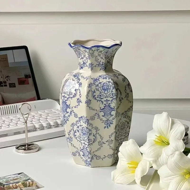 Blue & White Porcelain Vase