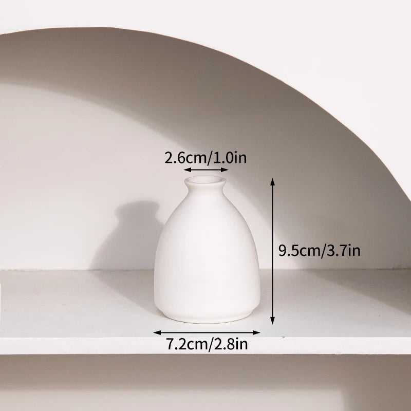 Nordic White Ceramic Vase