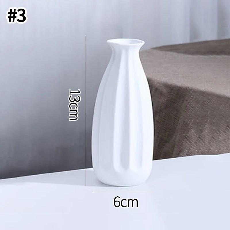 Nordic White Ceramic Vase
