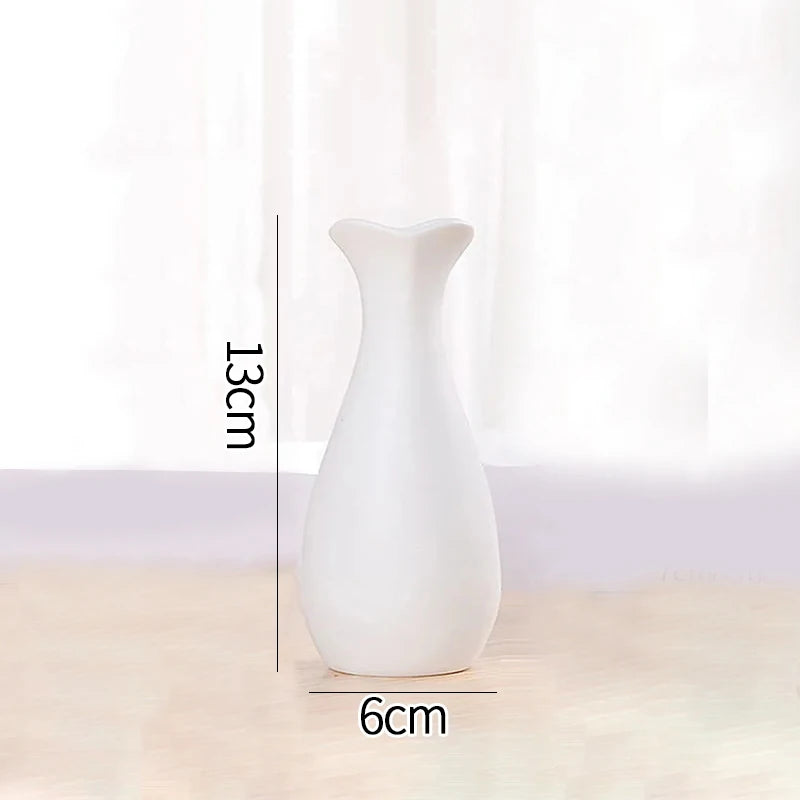 Nordic White Ceramic Vase