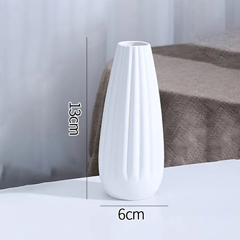 Nordic White Ceramic Vase