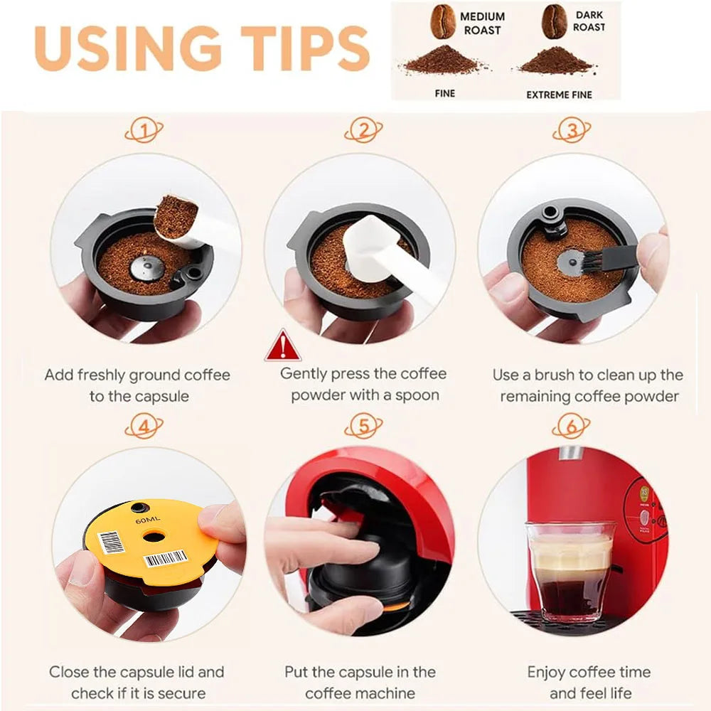 Reusable Coffee Pods for Tassimo – Silicone Lid