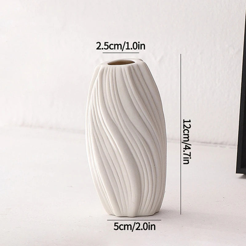 Nordic White Ceramic Vase