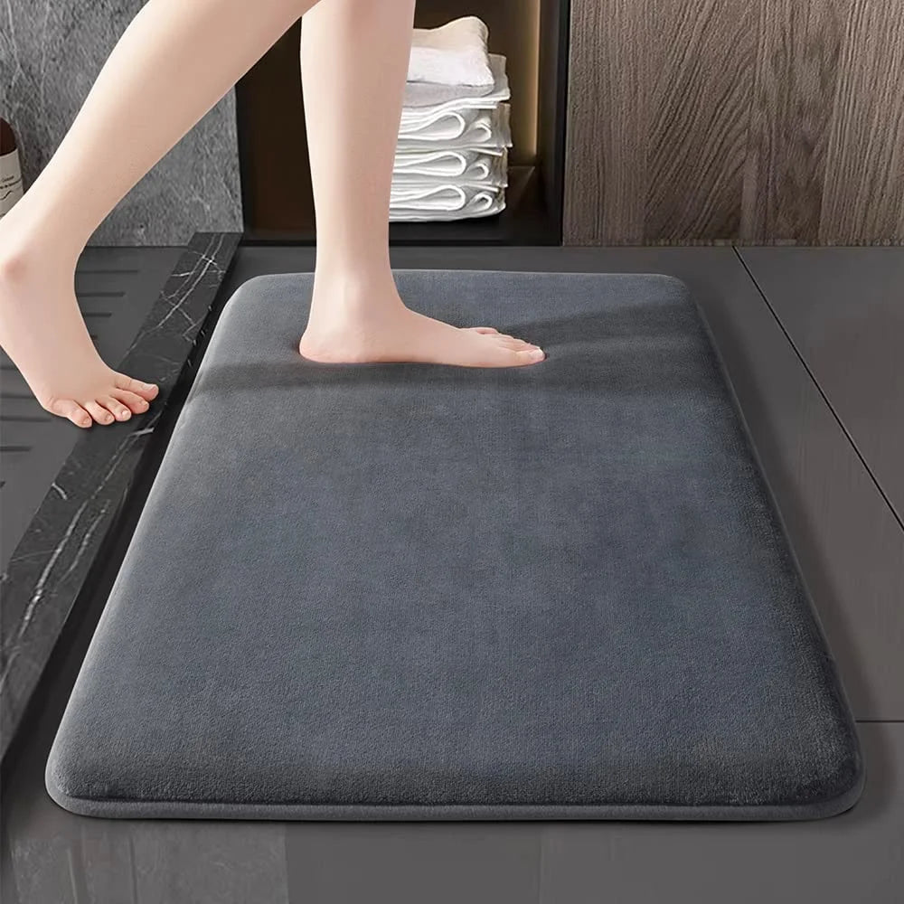 Anti-Slip Coral Velvet Bath Mat