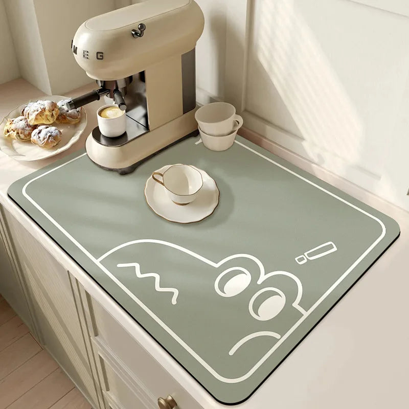 Quick-Dry Kitchen Dish Drying Mat