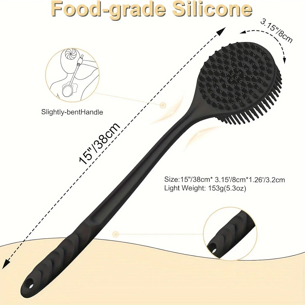 Long Handle Back Scrubber Brush