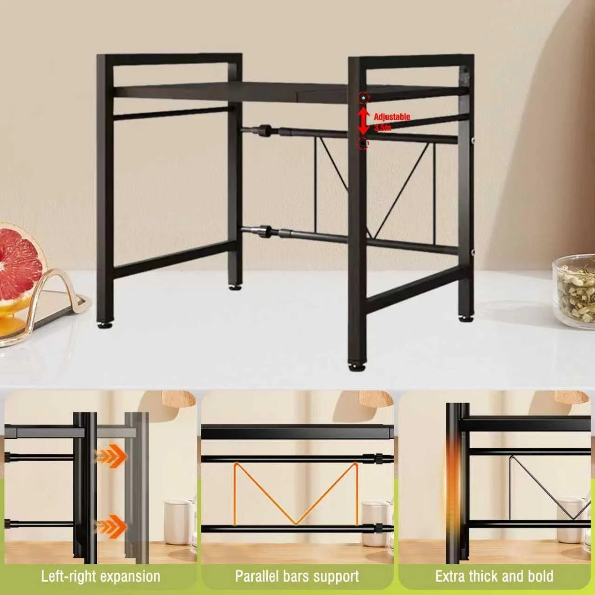 Expandable Microwave Oven Rack
