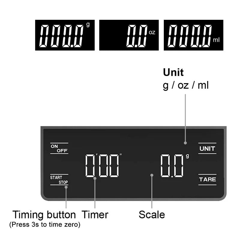 Digital Kitchen Scale with Timer