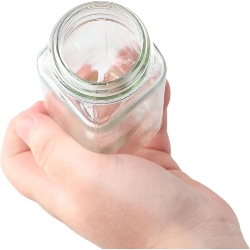 Glass Spice Jars with Bamboo Lids