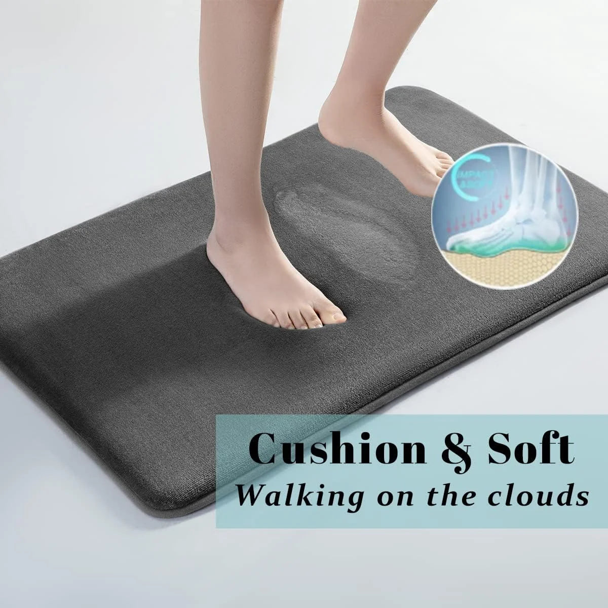 Anti-Slip Coral Velvet Bath Mat