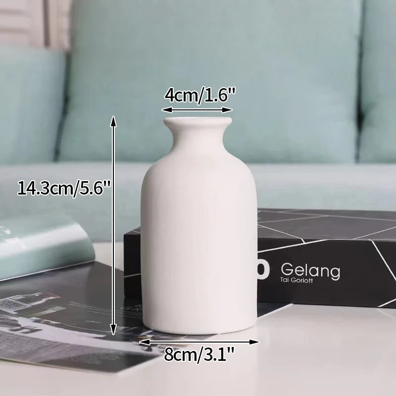 Nordic White Ceramic Vase