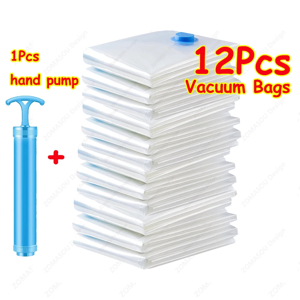 Vacuum Storage Bags with Hand Pump